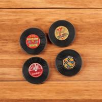 Koelkastmagneten LP 4,2x4,2cm set van 4 - thumbnail