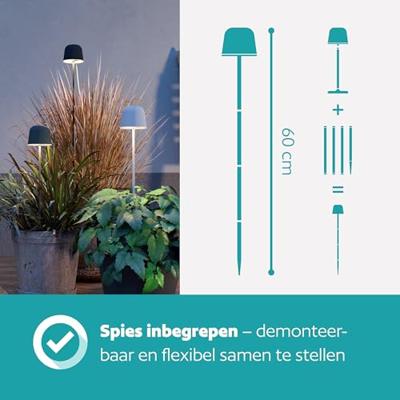 Eglo TafellampMannera oplaadbaar roestbruin - 901879