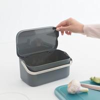 Brabantia aanrecht afvalbakje dark grey - thumbnail