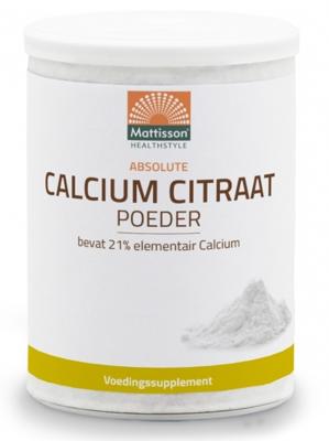 Mattisson Healthstyle Calcium Citraat Poeder Mattisson Healthstyle Calcium Citraat Poeder