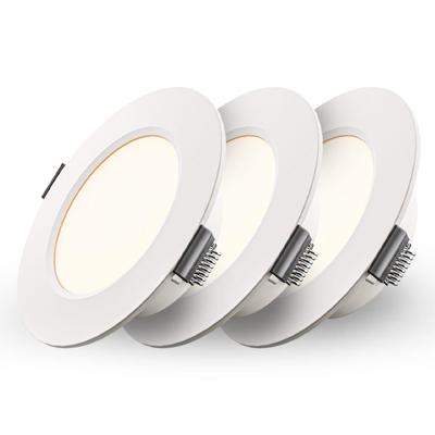 Set van 3 Georgia LED Inbouwspots - 3W 300lm - Rond - 2700K - Ø100 mm - IP20 - Wit Set van 3 Georgia LED Inbouwspots - 3W 300lm - Rond - 2700K - Ø100 mm - IP20 - Wit