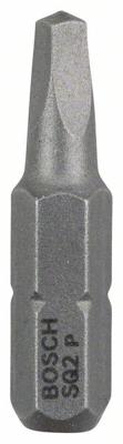 Bosch Accessories 2608521109 2608521109 Vierkant-bit Aandrijving: 1/4 (6,3 mm) Uitvoering: Binnen-vierkant (Robertson) 2 25 mm
