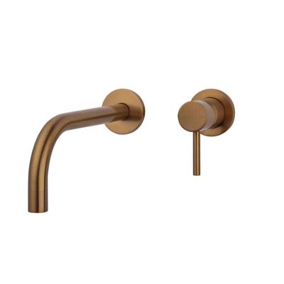 Wiesbaden Afbouwdeel Eenhendel Slim Wastafelkraan Met Coldstart Geborsteld Brons Koper Wiesbaden Afbouwdeel Eenhendel Slim Wastafelkraan Met Coldstart Geborsteld Brons Koper