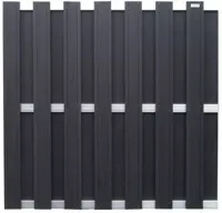Elephant composiet schutting WPC antraciet 180x180cm - thumbnail