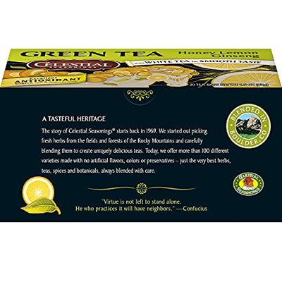 Celestial Seasonings Honey Lemon Ginsenggreen Tea - thumbnail