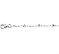 Enkelbandje Bolletjes zilver 24 + 2 cm - thumbnail