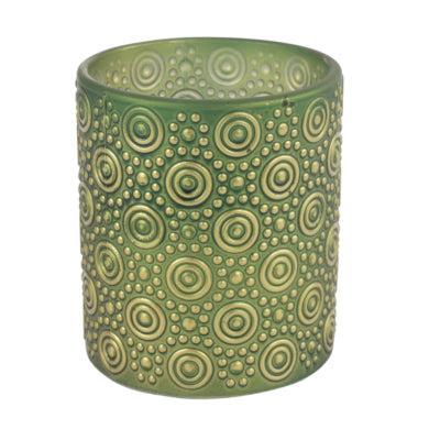 Countryfield theelichthouder hailey m groen 10 cm | 24 stuks