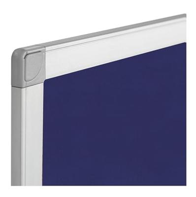 Q-CONNECT textielbord, met aluminium frame, 90 x 60 cm, blauw