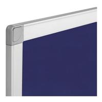 Q-CONNECT textielbord, met aluminium frame, 90 x 60 cm, blauw - thumbnail