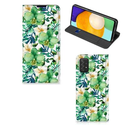 Samsung Galaxy A03s Smart Cover Orchidee Groen Samsung Galaxy A03s Smart Cover Orchidee Groen