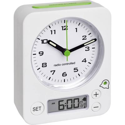 TFA Dostmann 60.2528.01 Wekker Zendergestuurd Zwart Alarmtijden 2