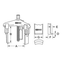 KS Tools 6300901 Poelietrekker Aantal haken: 3 - thumbnail