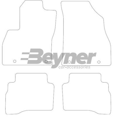 Automatten passend voor Peugeot Bipper 4-delig BL1182524