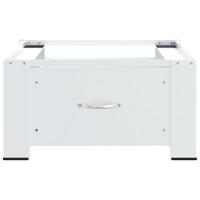 Wasmachineverhoger met lade wit - thumbnail