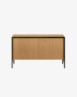 Kave Home Dressoir 'Nadyria' 140cm, kleur eiken / zwart - thumbnail