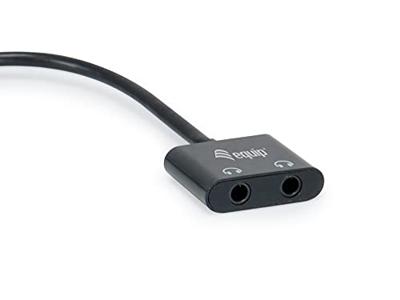 Equip 133469 audio kabel 0,15 m USB C 2 x 3.5mm Zwart