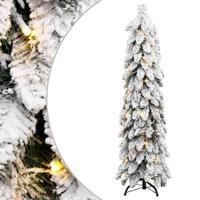 Kunstkerstboom met verlichting en sneeuw 80 LED's 150 cm - thumbnail