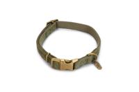 Designed by Lotte Velura - Hondenhalsband - Fluweel - Groen - 35- 50cmx20mm - thumbnail