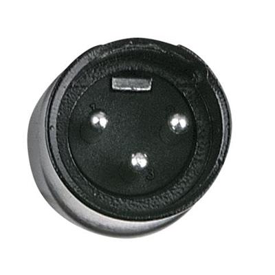 DAP XLR plug X-type 3p male zwart met kleurring