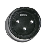 DAP XLR plug X-type 3p male zwart met kleurring - thumbnail