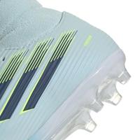 adidas F50 Sparkfusion League Gras / Kunstgras Voetbalschoenen (MG) Dames Lichtblauw Donkerblauw Neongeel - thumbnail