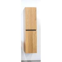 Saniclass Holz Base Hoge Kast - 160cm - 2 deuren - greeploos - eiken SW773964 - thumbnail