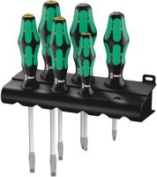Wera 334/355 SK/6 Schroevendraaierset Kraftform Plus Lasertip + houder, 6 -delig - 1 stuk(s) - 05007681001 - thumbnail
