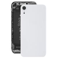 Batterij achtercover met achterkant camera bezel & lens & lijm voor iPhone XR (wit) - thumbnail
