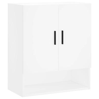 Wandkast 60x31x70 cm bewerkt hout wit
