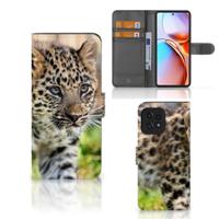 Motorola Edge 40 Pro | Telefoonhoesje | Met pasjeshouder | Baby Luipaard - thumbnail