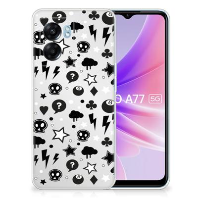 Silicone Back Case OPPO A77 | A57 5G Silver Punk