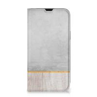 iPhone 13 Book | Wallet Case | Wood Concrete - thumbnail