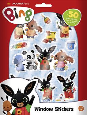 Bambolino Toys Bing raamstickers, 50st. Bambolino Toys Bing raamstickers, 50st.