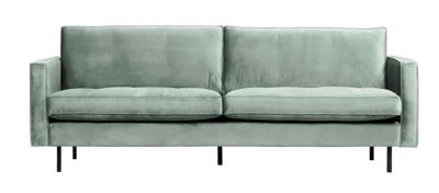 BePureHome Bank 'Rodeo' 2,5-zits, Velvet, kleur Mint BePureHome Bank 'Rodeo' 2,5-zits, Velvet, kleur Mint