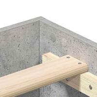 Bedframe zonder matras 180x200 cm spaanplaat betongrijs - thumbnail