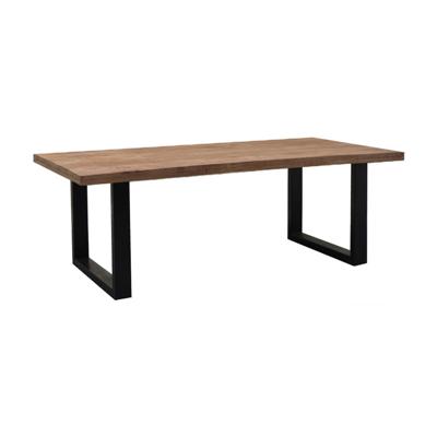 Brix Eettafel 'Sturdy' Boomstam, Mangohout en staal, 160 x 90cm Brix Eettafel 'Sturdy' Boomstam, Mangohout en staal, 160 x 90cm