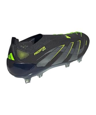 adidas Predator Elite Veterloze Gras Voetbalschoenen (FG) Zwart Donkergrijs Neongeel adidas Predator Elite Veterloze Gras Voetbalschoenen (FG) Zwart Donkergrijs Neongeel