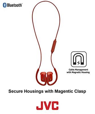 HA-EC30BT - In-ear hoofdtelefoons met micro - inwendig - bevestiging over het oor - Bluetooth - draadloos - geel