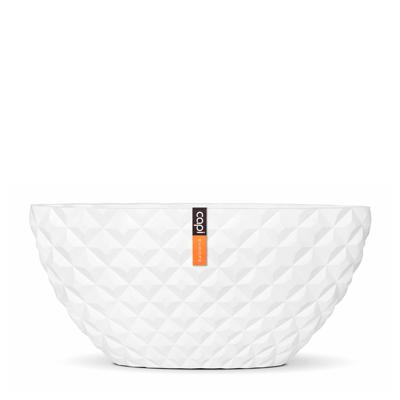 Capi Lux Heraldry ovaal wit 62x16x37cm bloempot