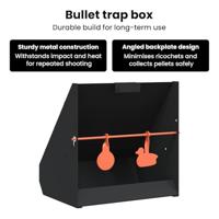 VidaXL Kogelvanger zwart 31 x 23 x 31,5 cm staal - thumbnail