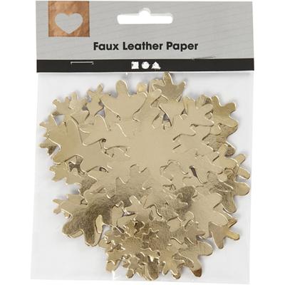 Creativ Company Sneeuwvlok, d 3+5+8+10 cm, 350 gr, goud, 16 stuk/ 1 doos