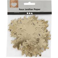 Creativ Company Sneeuwvlok, d 3+5+8+10 cm, 350 gr, goud, 16 stuk/ 1 doos - thumbnail