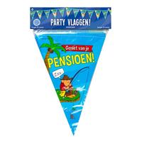 Vlaggenlijn &apos;Geniet van je Pensioen&apos; Cartoon (10m) - thumbnail