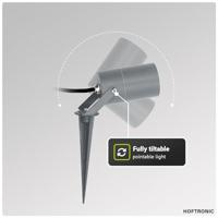 3x Spikey dimbare LED prikspot aluminium antraciet excl. GU10 spot IP65 waterdicht 3 jaar garantie - thumbnail