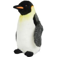 Nicotoy knuffelpinguïn junior 30 cm pluche wit/zwart - thumbnail