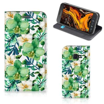 Samsung Galaxy Xcover 4s Smart Cover Orchidee Groen