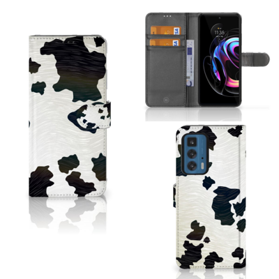 Motorola Edge 20 Pro | Telefoonhoesje | Met pasjeshouder | Koeienvlekken Motorola Edge 20 Pro | Telefoonhoesje | Met pasjeshouder | Koeienvlekken