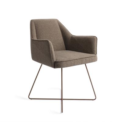 Jesper Home Eetkamerstoel 'Tome' Cross Rose, kleur Idaho Potato