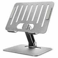 Mobilize Foldable Aluminium Tablet Stand Silver - thumbnail