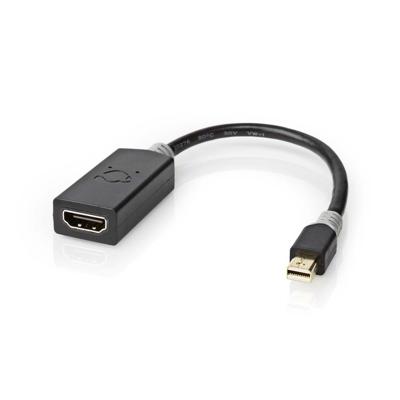 Nedis CCBP37654AT02 Mini-displayport - Hdmi™-kabel Mini-displayport Male - Hdmi™-uitgang 0,2 M Antraciet - thumbnail